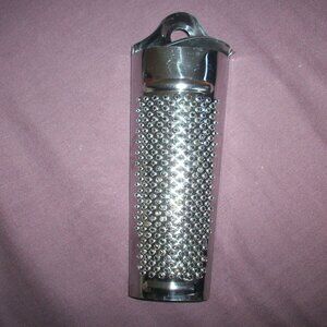 Nutmeg Grinder Zester Metal Top Storage Container Grater Baking Spice Cooking